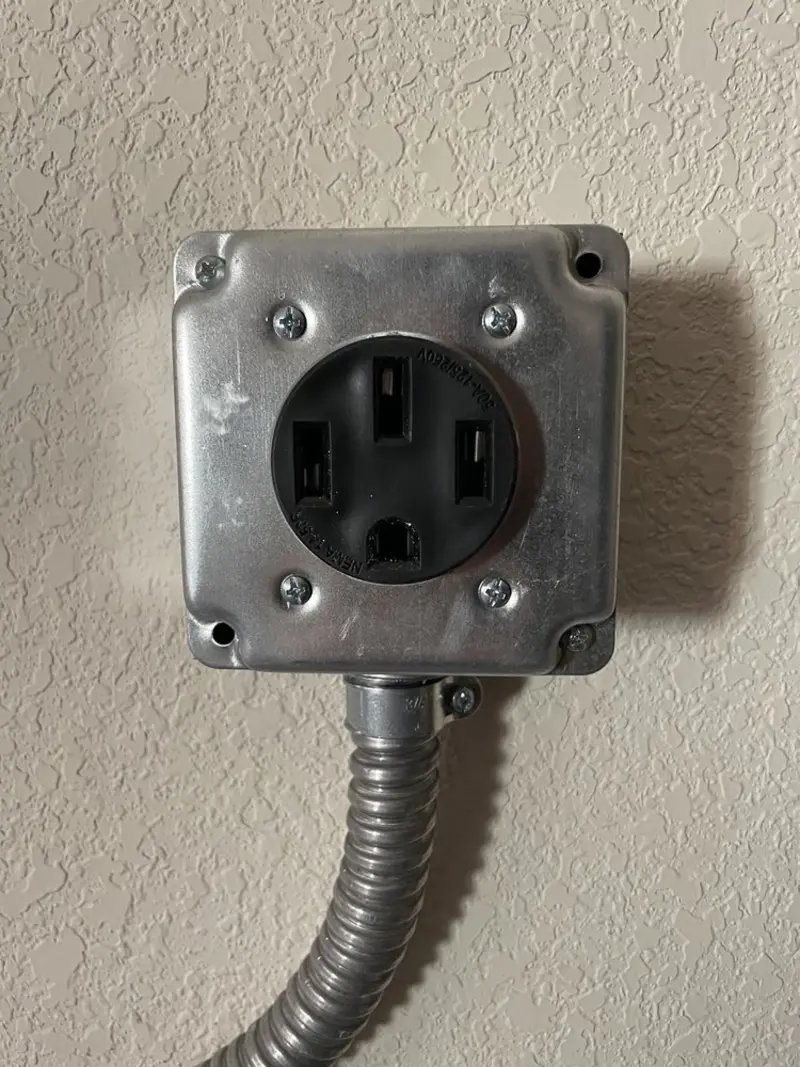 NEMA 14-50 outlet installed for Smart Home Electrical in Huron